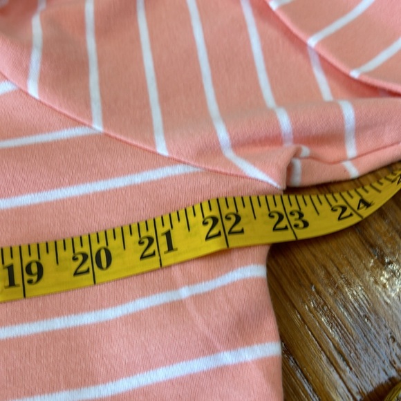 Kim Rogers pink stripe top. Sleeves are 3/4 length, 100% cotton, Size XL, NWT. - Picture 8 of 10